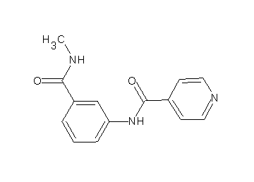 N-{3-[(methylamino)carbonyl]phenyl}isonicotinamide