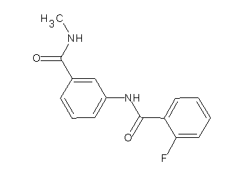 2-fluoro-N-{3-[(methylamino)carbonyl]phenyl}benzamide - Click Image to Close