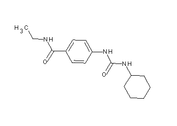 4-{[(cyclohexylamino)carbonyl]amino}-N-ethylbenzamide