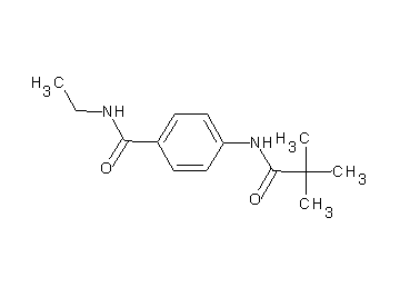 4-[(2,2-dimethylpropanoyl)amino]-N-ethylbenzamide - Click Image to Close