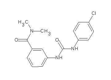 3-({[(4-chlorophenyl)amino]carbonyl}amino)-N,N-dimethylbenzamide