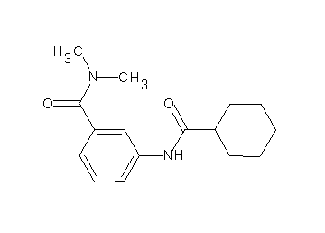 3-[(cyclohexylcarbonyl)amino]-N,N-dimethylbenzamide - Click Image to Close