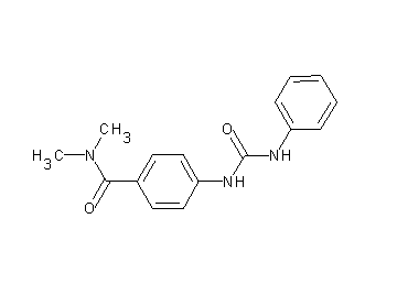 4-[(anilinocarbonyl)amino]-N,N-dimethylbenzamide
