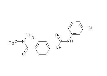 4-({[(3-chlorophenyl)amino]carbonyl}amino)-N,N-dimethylbenzamide