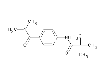 4-[(2,2-dimethylpropanoyl)amino]-N,N-dimethylbenzamide