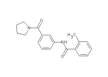 2-methyl-N-[3-(1-pyrrolidinylcarbonyl)phenyl]benzamide