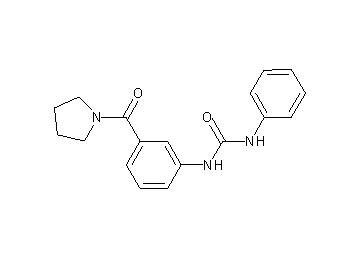 N-phenyl-N'-[3-(1-pyrrolidinylcarbonyl)phenyl]urea