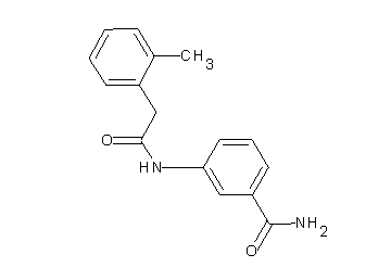 3-{[(2-methylphenyl)acetyl]amino}benzamide