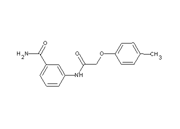 3-{[(4-methylphenoxy)acetyl]amino}benzamide - Click Image to Close