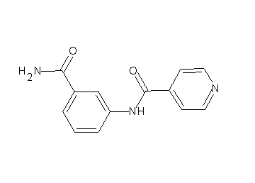 N-[3-(aminocarbonyl)phenyl]isonicotinamide