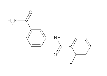 N-[3-(aminocarbonyl)phenyl]-2-fluorobenzamide