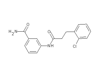 3-{[3-(2-chlorophenyl)propanoyl]amino}benzamide