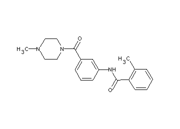2-methyl-N-{3-[(4-methyl-1-piperazinyl)carbonyl]phenyl}benzamide - Click Image to Close