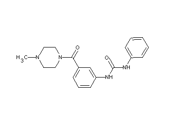 N-{3-[(4-methyl-1-piperazinyl)carbonyl]phenyl}-N'-phenylurea