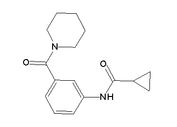 N-[3-(1-piperidinylcarbonyl)phenyl]cyclopropanecarboxamide
