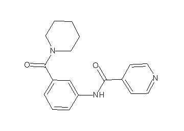 N-[3-(1-piperidinylcarbonyl)phenyl]isonicotinamide