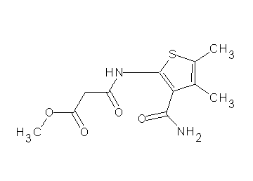 methyl 3-{[3-(aminocarbonyl)-4,5-dimethyl-2-thienyl]amino}-3-oxopropanoate