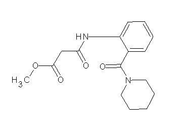 methyl 3-oxo-3-{[2-(1-piperidinylcarbonyl)phenyl]amino}propanoate