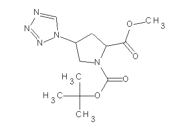 1-tert-butyl 2-methyl 4-(1H-tetrazol-1-yl)-1,2-pyrrolidinedicarboxylate