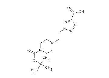 1-{2-[4-(tert-butoxycarbonyl)-1-piperazinyl]ethyl}-1H-1,2,3-triazole-4-carboxylic acid