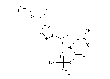 1-(tert-butoxycarbonyl)-4-[4-(ethoxycarbonyl)-1H-1,2,3-triazol-1-yl]proline - Click Image to Close