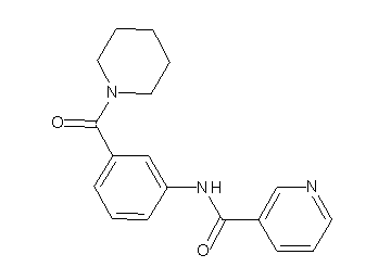 N-[3-(1-piperidinylcarbonyl)phenyl]nicotinamide