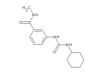 3-{[(cyclohexylamino)carbonyl]amino}-N-methylbenzamide