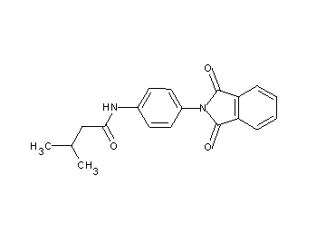 N-[4-(1,3-dioxo-1,3-dihydro-2H-isoindol-2-yl)phenyl]-3-methylbutanamide