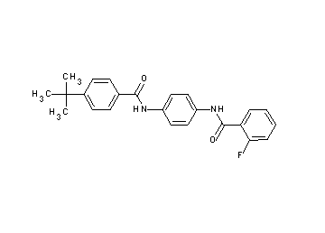 N-{4-[(4-tert-butylbenzoyl)amino]phenyl}-2-fluorobenzamide