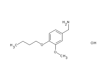 (4-butoxy-3-methoxybenzyl)amine hydrochloride (4-butoxy-3-methoxybenzyl)amine hydrochloride
