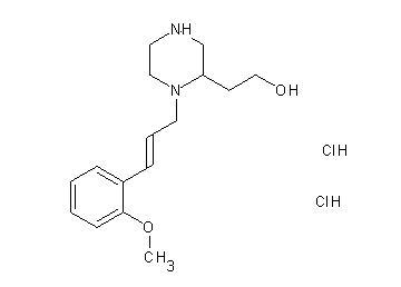 2-{1-[3-(2-methoxyphenyl)-2-propen-1-yl]-2-piperazinyl}ethanol dihydrochloride