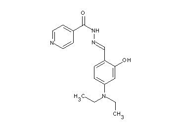 N'-[4-(diethylamino)-2-hydroxybenzylidene]isonicotinohydrazide - Click Image to Close