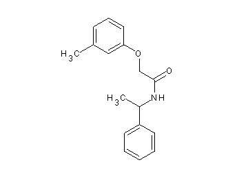 2-(3-methylphenoxy)-N-(1-phenylethyl)acetamide