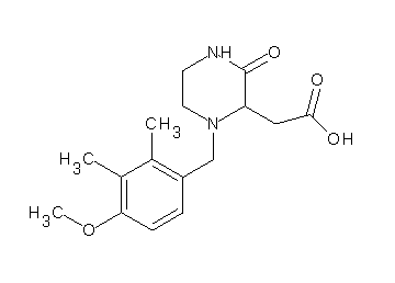 [1-(4-methoxy-2,3-dimethylbenzyl)-3-oxo-2-piperazinyl]acetic acid - Click Image to Close
