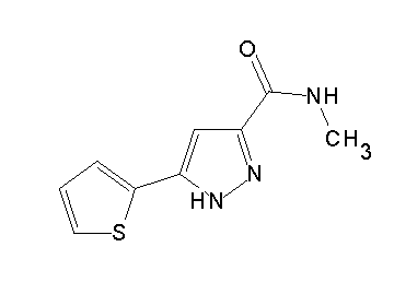 N-methyl-5-(2-thienyl)-1H-pyrazole-3-carboxamide