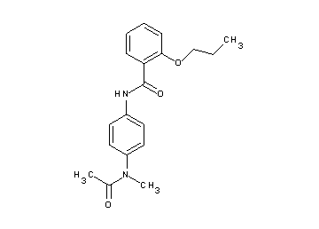 N-{4-[acetyl(methyl)amino]phenyl}-2-propoxybenzamide