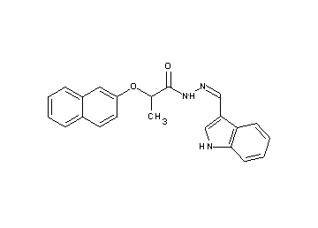 N'-(1H-indol-3-ylmethylene)-2-(2-naphthyloxy)propanohydrazide
