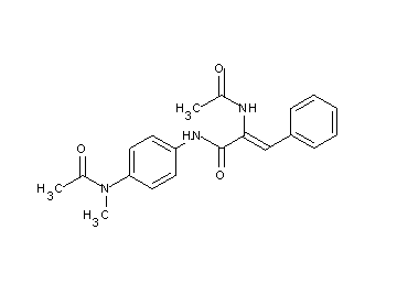 2-(acetylamino)-N-{4-[acetyl(methyl)amino]phenyl}-3-phenylacrylamide