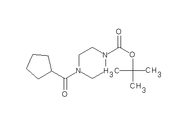 tert-butyl 4-(cyclopentylcarbonyl)-1-piperazinecarboxylate - Click Image to Close