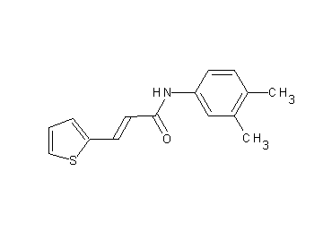N-(3,4-dimethylphenyl)-3-(2-thienyl)acrylamide - Click Image to Close