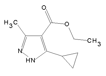 ethyl 5-cyclopropyl-3-methyl-1H-pyrazole-4-carboxylate