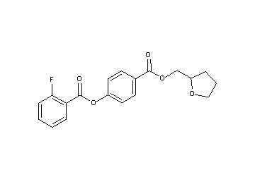 4-[(tetrahydro-2-furanylmethoxy)carbonyl]phenyl 2-fluorobenzoate