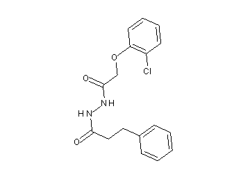 N'-[(2-chlorophenoxy)acetyl]-3-phenylpropanohydrazide