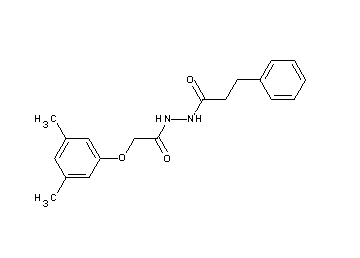 N'-[(3,5-dimethylphenoxy)acetyl]-3-phenylpropanohydrazide