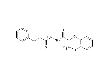 N'-[(2-methoxyphenoxy)acetyl]-3-phenylpropanohydrazide