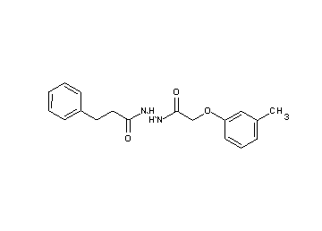 N'-[(3-methylphenoxy)acetyl]-3-phenylpropanohydrazide