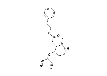 2-phenylethyl [1-(2,2-dicyanovinyl)-3-oxo-2-piperazinyl]acetate