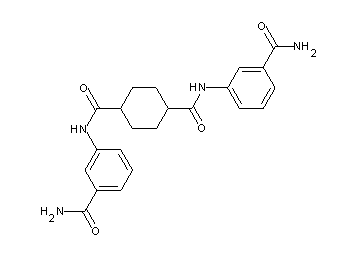 N,N'-bis[3-(aminocarbonyl)phenyl]-1,4-cyclohexanedicarboxamide