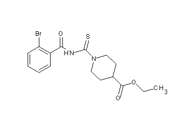 ethyl 1-{[(2-bromobenzoyl)amino]carbonothioyl}-4-piperidinecarboxylate