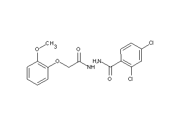 2,4-dichloro-N'-[(2-methoxyphenoxy)acetyl]benzohydrazide
